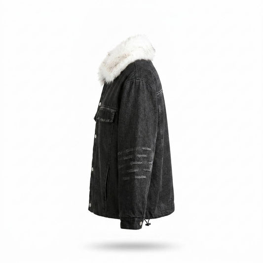 Gentleman Code - Sozal | Pelzbesetzt Gewaschen Jacke Unisex