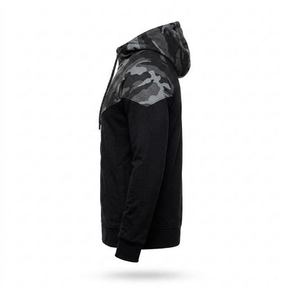 Gentleman Code - Davan | Zweifarbiger Gemusterter Hoodie Herren