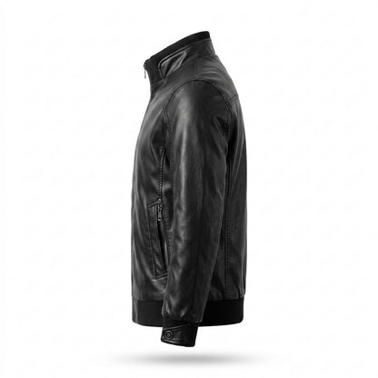 Gentleman Code - Vunor | Gefüttert Reißverschluss Lederjacke Herren