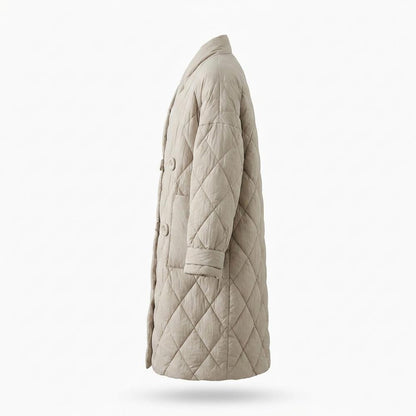 Gentleman Code - Verak | Gesteppt Lang Mantel Damen
