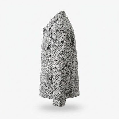 Gentleman Code - Yikak | Gemusterte Gerade Geschnittene Jacke Unisex