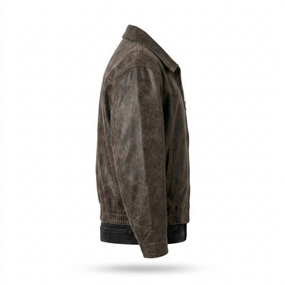 Gentleman Code - Zakis | Velours Reißverschluss Wildleder-Jacke Herren