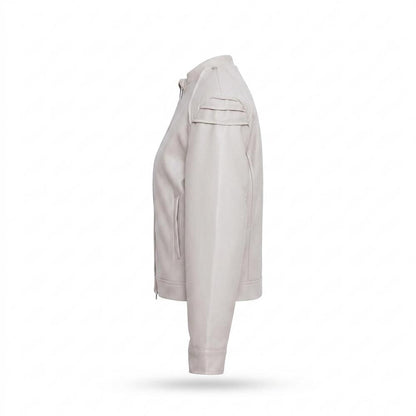 Gentleman Code - Vilal | Glatt Tailliert Lederjacke Damen