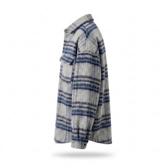Gentleman Code - Tokid | Wolliges Gestreiftes Hemd Herren