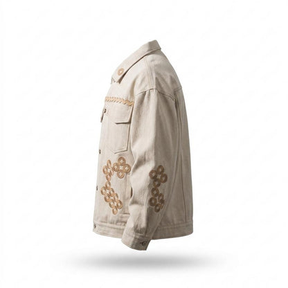 Gentleman Code - Eisat | Bestickt Geknöpft Jacke Unisex
