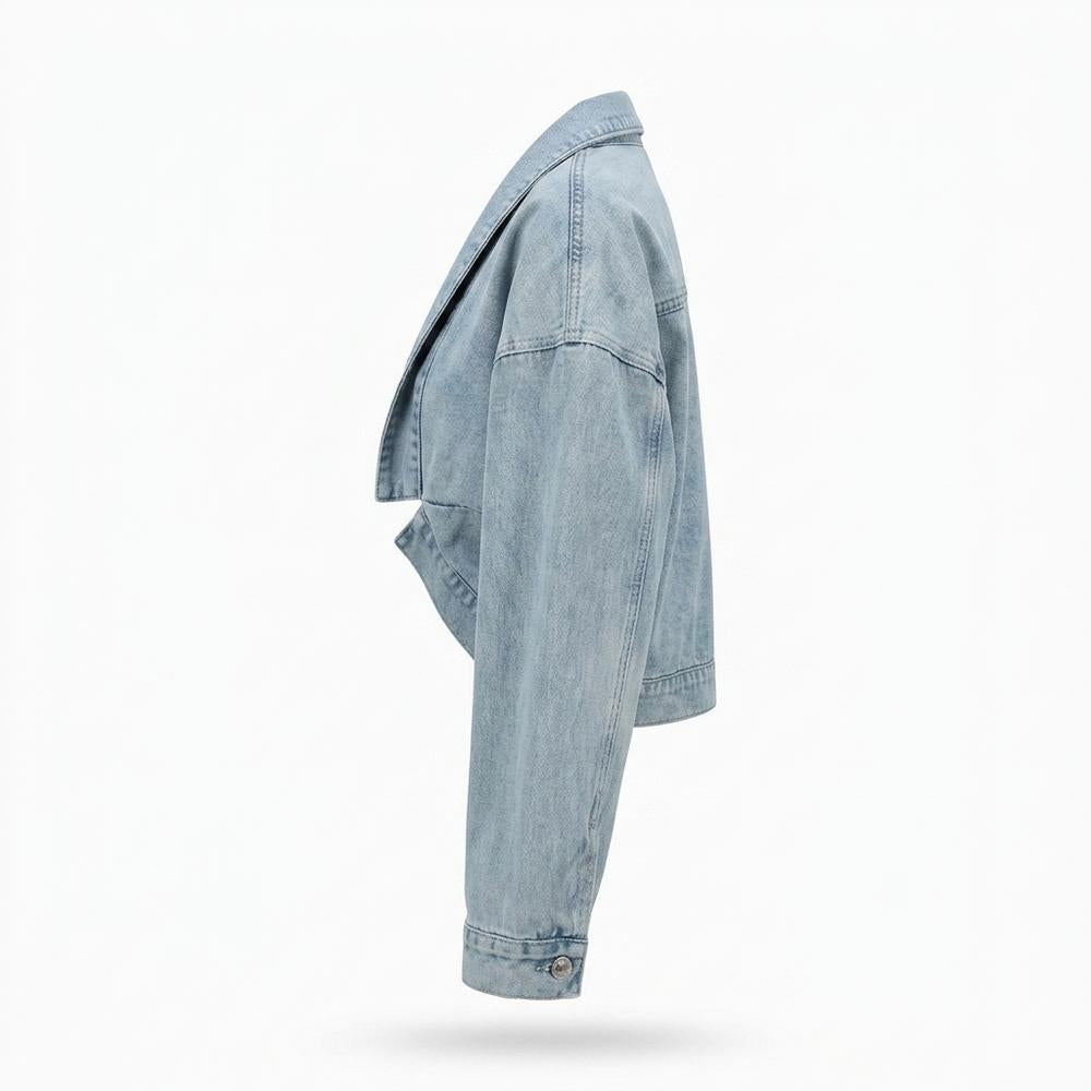 Gentleman Code - Vopul | Kurzgeschnittene Kragenlose Jacke Damen